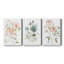 Carnet de croquis Cottage Rose I - ensemble de 3 impressions sur toile tendue-1222996209