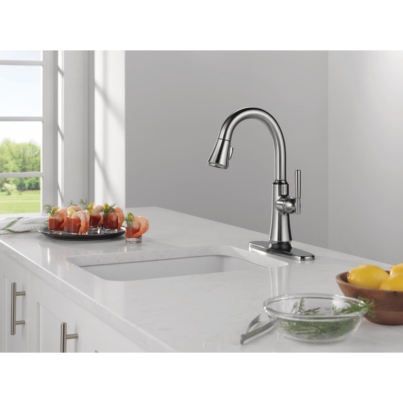 Touch2O Bar / Prep Faucet with Touchless Technology, Arctic Stainless