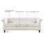 Canapé classique en cuir PU Chesterfield avec dossier capitonné, accoudoirs roulés et garniture cloutée-103449355-103449351