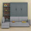 Lit escamotable mural avec canapé et tablettes Murphy-367572694