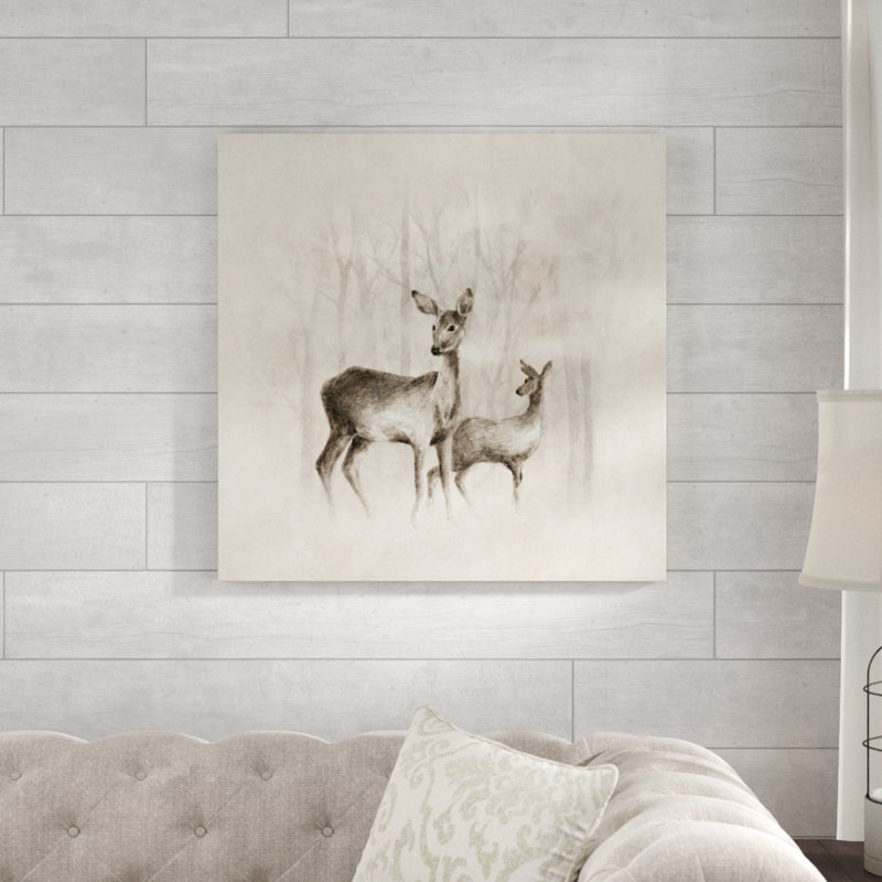«Misty Woods II» par Guseul Park - impression, H 30 po x l 30 po, Extérieur