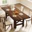 Table de salle à manger 71 "Farmhouse pour 6 à 8 personnes, grande table de salle à manger rectangulaire en bois seulement-981445753