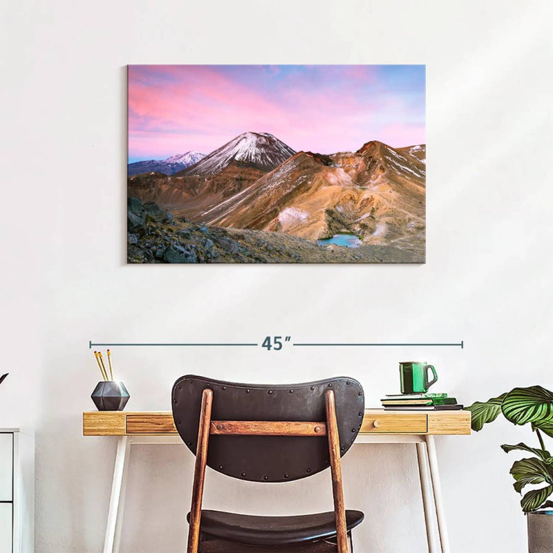 Senne Tongariro Mountainscape, 24" H x 36" W
