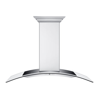 Hotte murale à conduit 48 po ZLINE CrownSound ™ en acier inoxydable avec haut-parleurs Bluetooth intégrés (Kn4crn-bt-48)