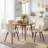 Upholstered Dining Chairs Faux Leather Side Chair With Metal Frame-892665399