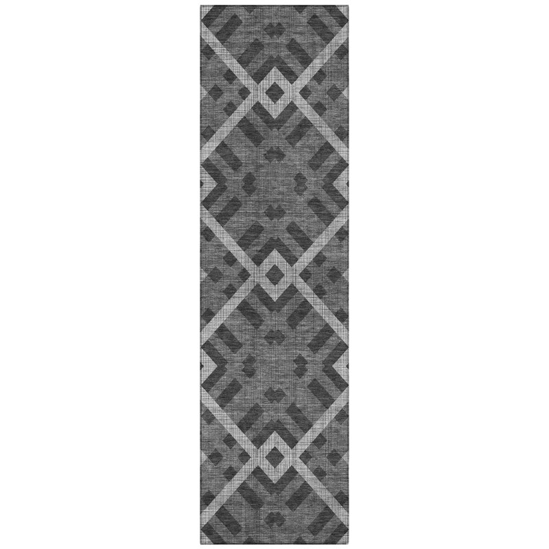 Loreen Geometric Indoor / Outdoor Rug, Runner 2'3" x 7'6"