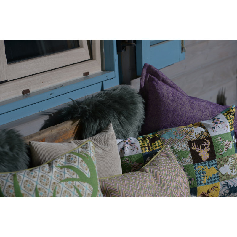 Leola Chevron Cushion, 30cm H x 50cm W x 10cm D, Rectangular