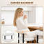 Ensemble de 2 tabourets de bar en polaire Sherpa