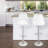Claudia Adjustable Swivel Bar Stools, Kitchen Counter Height Barstools Dining Chairs with Footrest-498557194