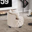 Chaise d'appoint contemporaine rembourrée et capitonnée-503644406