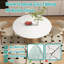 Plateau de table rond en verre trempé Marble Design, protecteur de table blanc épais de 8 mm, plateau de table de remplacement-122766823-122766817