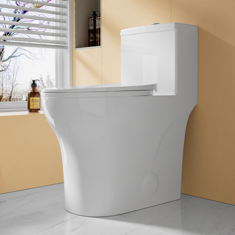 Toilette allongée à une pièce 19 po ADA