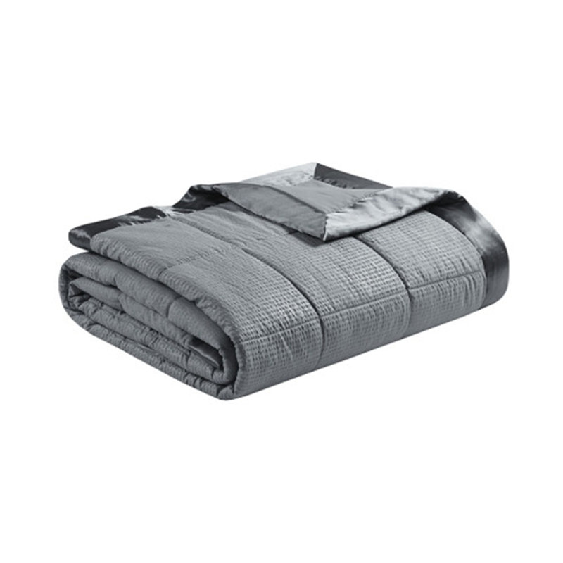 Couverture douce et confortable, Gris anthracite, Lit double