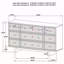 Commode 9 tiroirs Kimpton