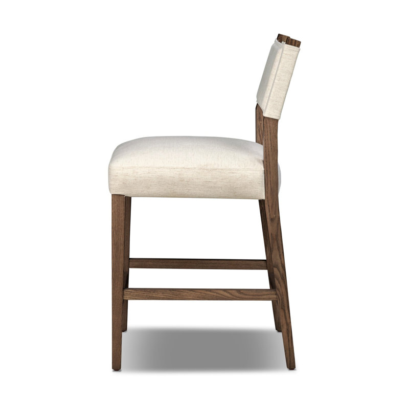 Ferris Stool, Amber Ash, Crypton Nomad Snow Polyester Blend, Counter Stool (25.98" Seat Height)