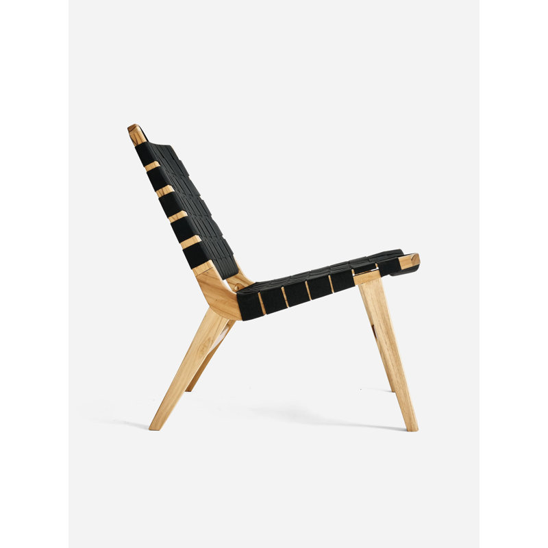 Casares Lounge Chair, Natural, Black/White Geometric