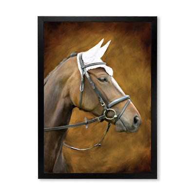 Portrait d'une maison brune - Impression sur toile