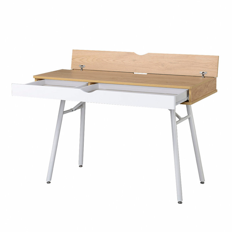 Bureau d'ordinateur avec rangement moderne