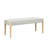 5-Piece Upholstered Side Dining Chair & Bench Set with Solid Wood Legs-1017207533