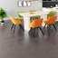 Ensemble de table de salle à manger en MDF crème moderne avec chaises en polyuréthane vert pour la maison et la cuisine