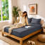 40cm Extra Deep Fitted Sheet - Luxury Microfiber Deep Pocket Bed Sheet Secure Fit-121863308-121863312