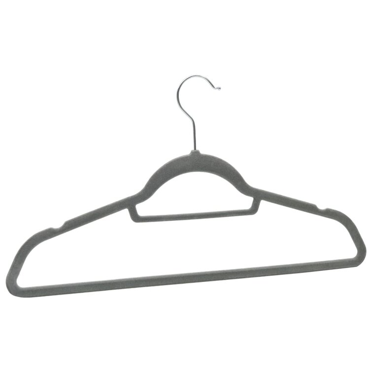 White Standard Plastic Hangers (50 Pack) Durable Tubular Shirt Hanger