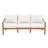 Solid Wood Patio Sofa with Cushions-113103517