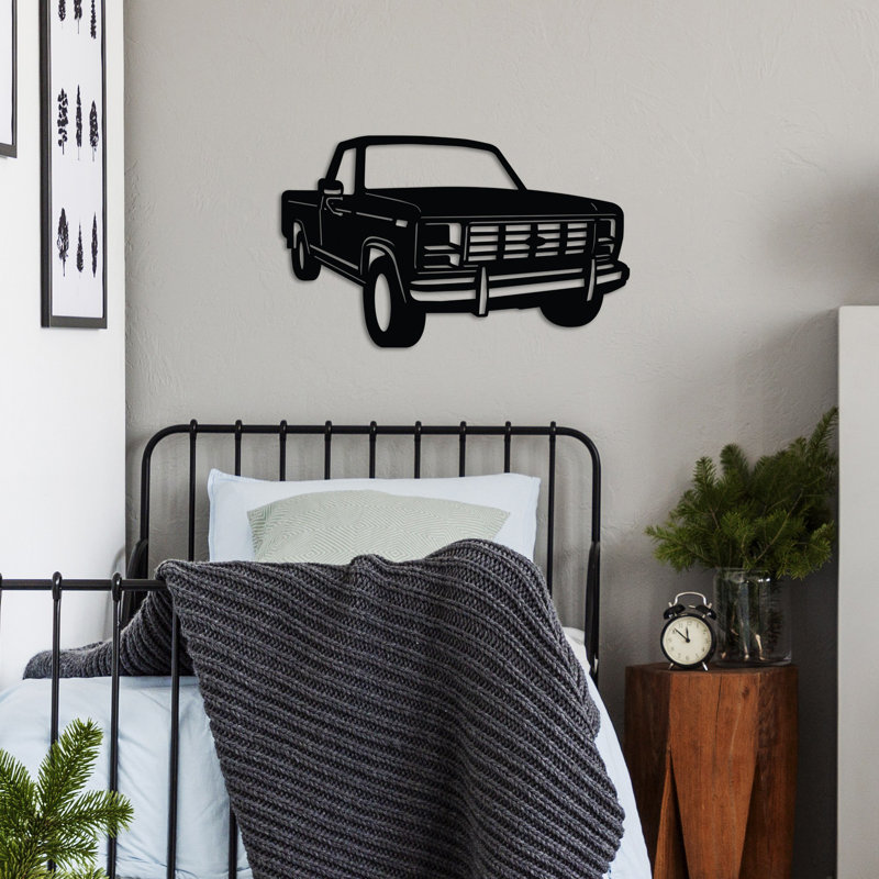 Elegant Decorative Metal Wall Accessory, Black Finish, 23.6 x 14.6 inches | 100% Metal Construction, Thickness: 0.06 inches | Lightweight Design, Perfect for Home Decor & Modern Interiors, Stylish and Durable