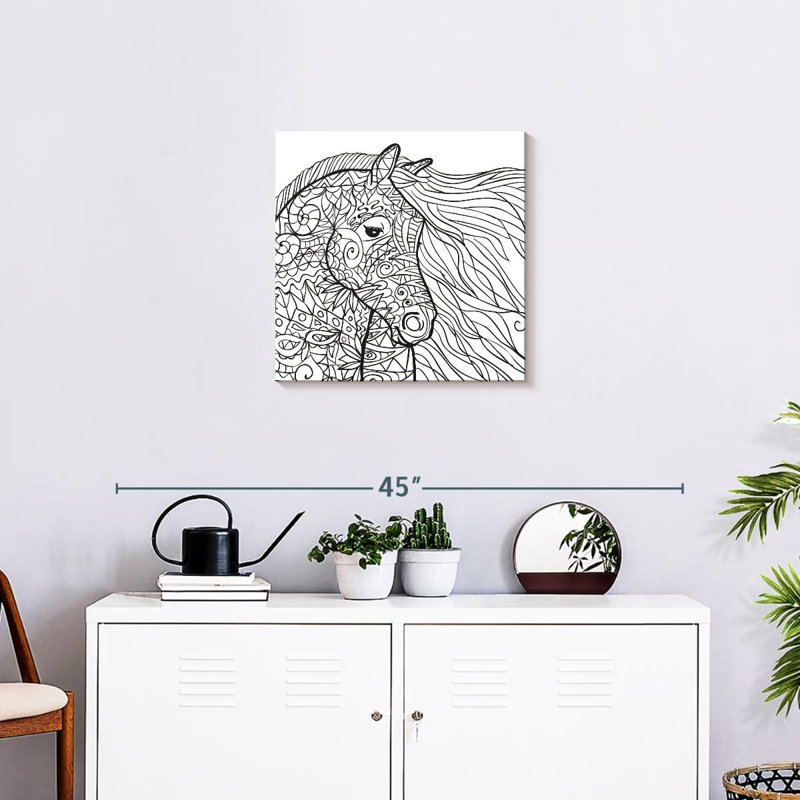 Cheval glamour Crowle, H 20 po x l 20 po