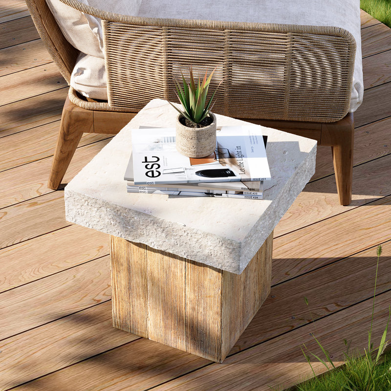 Chakiya 19.7 L x 19.7 W Outdoor Concrete Table