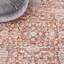 Tapis oriental en polyester / viscose tissé à la machine Sorrels en gris rouille / ivoire-1572148427