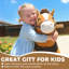 AIYAPLAY Ride On Horse Mechanical Walking Horse Toy Wheels Ages 3-5 Brown