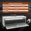 Boîte à outils 48 po 17 po 18 po en aluminium avec serrure et clés, conception imperméable pour camion, fourgonnette, remorque, rangement pour outils, boîte de rangement robuste pour camion, 48 po 17 po 18 po, imperméable