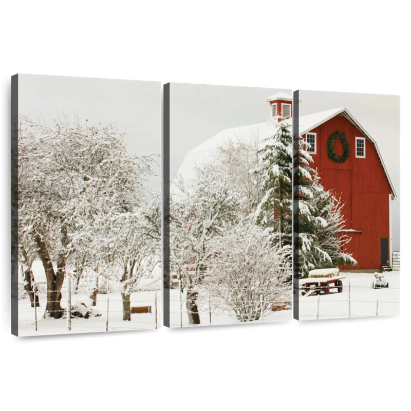 Lilie Festive Barn, 36" H x 57" W