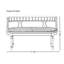 Banc vert de style américain