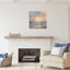 Highland Dunes Coastal Sunset Reflection, estampe numérique encadrée, conception par LSR Design Studio-770203390-770203391