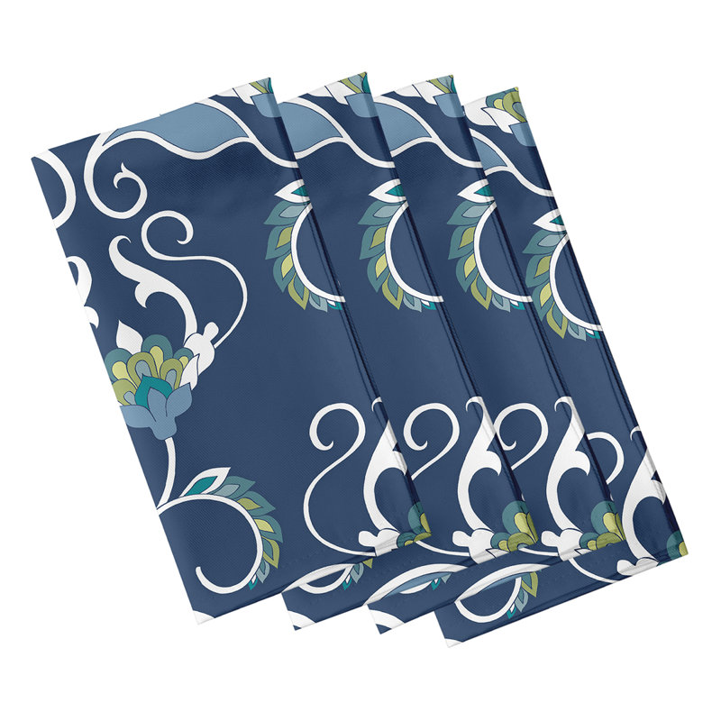 Clodean West Indies Napkins, Navy