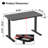 Khrystyne Adjustable Glass Top Metal Base Standing Desk with Power Outlet-1873716415