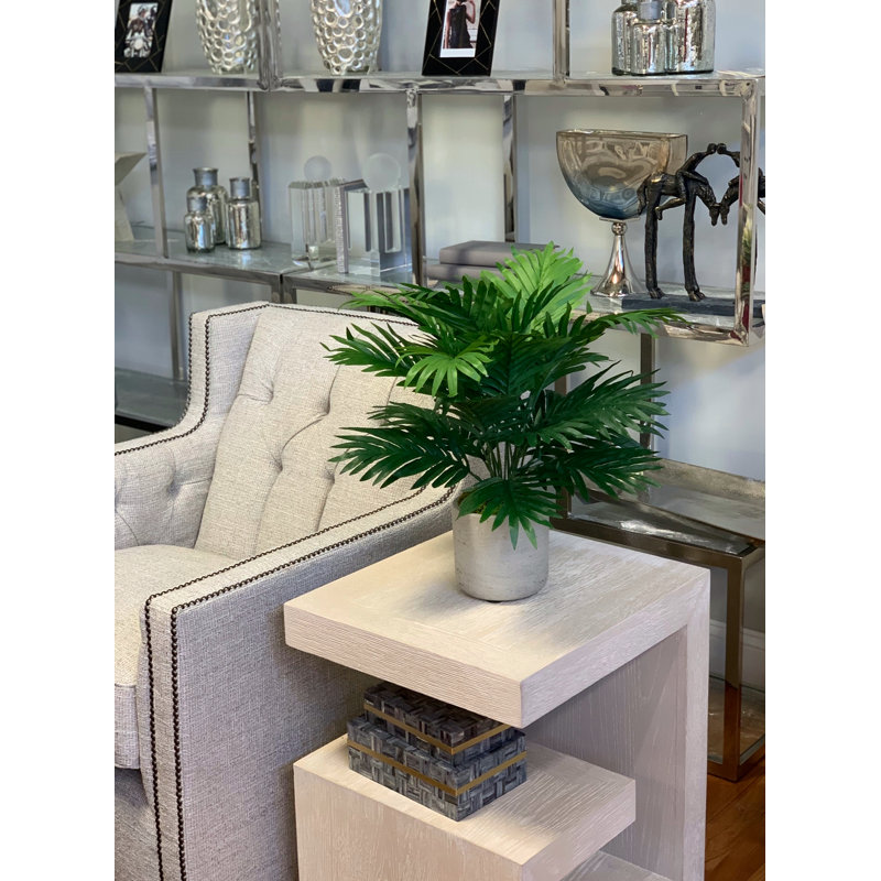 Palmier artificiel en pot 16 po Areca, Beige