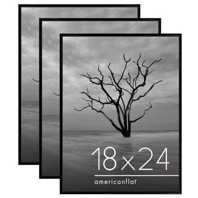 Malaya 3 Pack Lightweight Poster Frames Slide-In Photo Frames with Buildable Moulding
