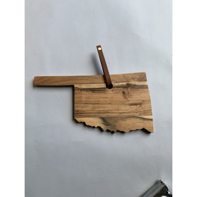 BIDKhome Oklahoma Acacia Wood Cutting Board