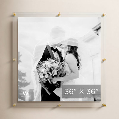 Clear UV-Grade Acrylic Modern Floating Picture Frame