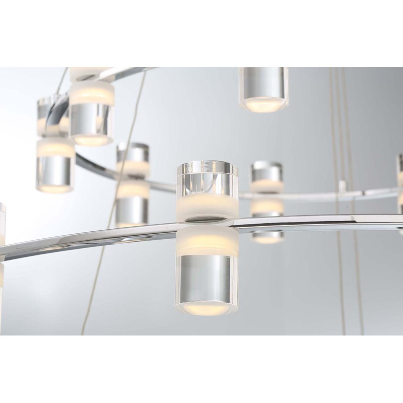 Netto 33 - Light Dimmable LED Tiered Chandelier