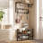Gisbert Metal 10 - Hook Wall Mounted Coat Rack with Storage