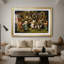 «The Peasant Dance» par Peter Bruegel l'Ancien, reproduction encadrée avec passe-partout et verre 1569-722517794-722517798-722517807