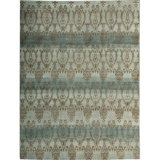Himalayan Ikat Area Rug in Gray
