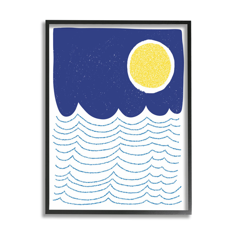 Bold Summer Sun, Giclée encadrée noir minuit, H 20 po x l 16 po x P 1,5 po