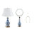 Kevelyn Ceramic Dimmable Table Lamp with USB Ports & Type C