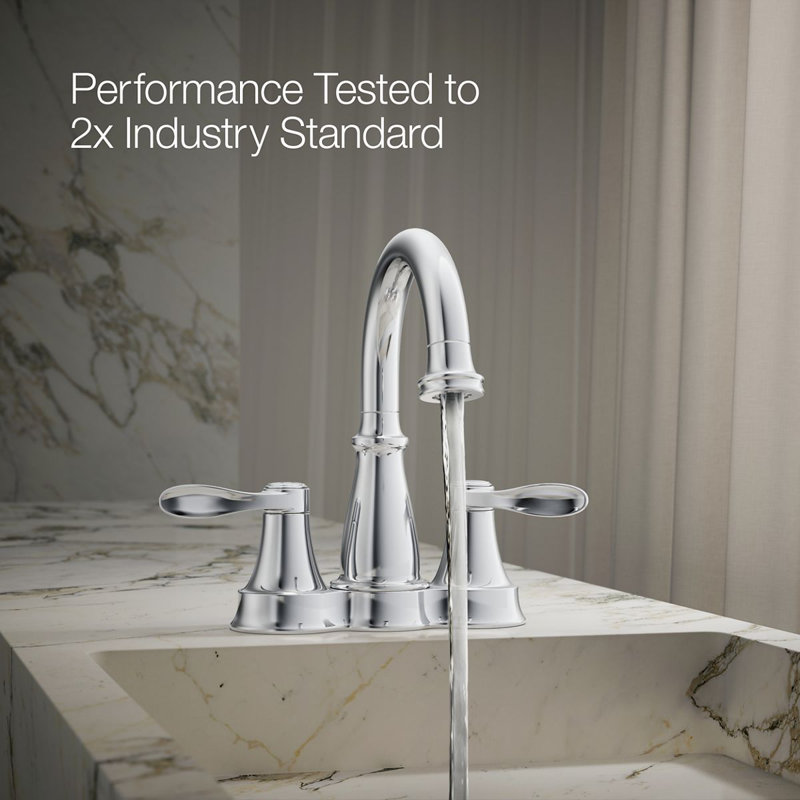 Bellera Centerset Bathroom Sink Faucet, 1.0 Gpm, Polished Chrome