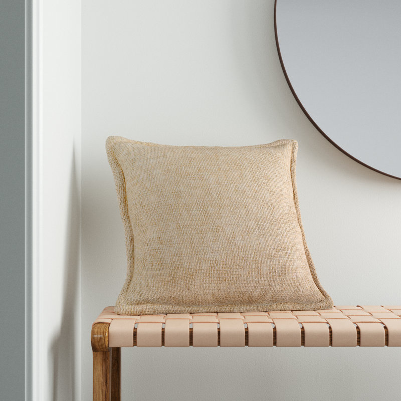 Warbler Throw Pillow, Tan